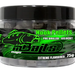 Magic Baits Hook Pellets Black Shellfish Halibut Pellets  Futtermittel