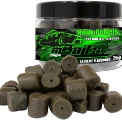 Magic Baits Hook Pellets Black Shellfish Halibut Pellets  Futtermittel