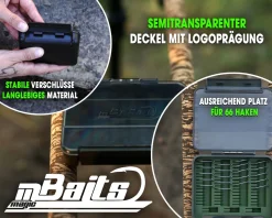 Magic Baits Hook Safe Karpfenhaken Box Carp Hook Tackle Box Carptackle Safe Karpfen Kleinteil Angelbox Angelzubehör