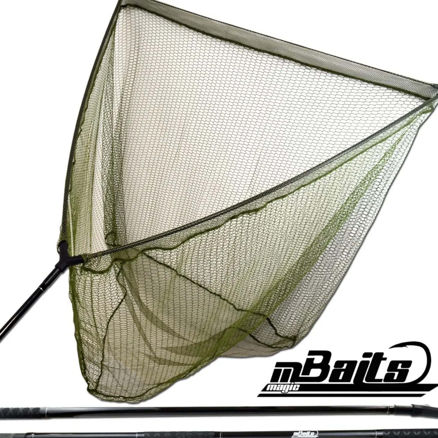 Magic Baits Karpfenkescher Kescher mit Kescherstab 2 Teilig Karpfen Kescher