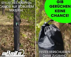 Magic Baits Keschertasche Camo Net Bag Stink Bag Tasche für Karpfenkescher Carp Tackle Angelzubehör
