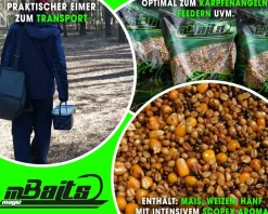 Magic Baits 3kg Ready Particle Mix Scopex im Eimer Carp Seeds Angelfertig Partikel Karpfen Köder Gekochte Körner Karpfenfutter Futtermittel