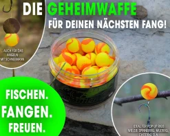 Magic Baits King Pineapple Two Tone Pop Ups 16mm Boilies Premium Range  Futtermittel