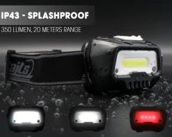 Magic Baits Mega Light Head Lamp Kopflampe mit Bewegungssensor USB Akku Sensor LED Stirnlampe Karpfenangeln