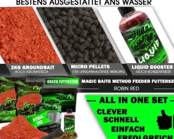 Magic Baits Method Feeder Futterset Groundbait Liquid Pellets Futterkorb Futtermittel