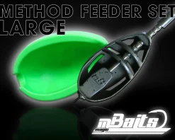 Magic Baits Method Feeder Set Large 80g Feederkorb und Feedermulde Karpfen Futterkorb Carp Inline Feeder Feeder Körbe