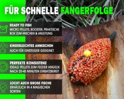 Magic Baits Method Feeder Pellet Box Angelfutter Groundbait Futtermittel