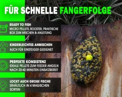 Magic Baits Method Feeder Pellet Box Angelfutter Groundbait Futtermittel