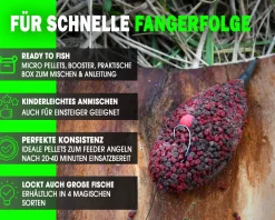 Magic Baits Method Feeder Pellet Box Angelfutter Groundbait Futtermittel