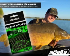 Magic Baits Micro Stops Boilie Stops Boiliestopper Hair Rig Bait Stops Carp Tackle Angelzubehör Karpfenangeln Karpfen Kleinteile