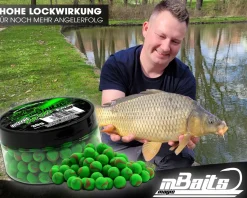 Magic Baits Mini Two Tone Pop Ups Method Feeder Boilies Premium Range -Natural Squid & Liver Futtermittel