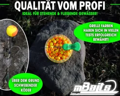 Magic Baits Mini Two Tone Pop Ups Method Feeder Boilies Premium Range -King Pineapple Futtermittel