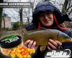 Magic Baits Mini Two Tone Pop Ups Method Feeder Boilies Premium Range -King Pineapple Futtermittel