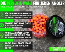 Magic Baits Mini Two Tone Pop Ups Method Feeder Boilies Premium Range -Mulberry Supreme Futtermittel