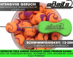 Magic Baits Mulberry Supreme Two Tone Pop Ups 16mm Boilies Premium Range Futtermittel