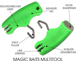 Magic Baits Multitool 4 in 1 Knot Puller Line Stripper Hook Sharper Hair Measure Carp Tool Set Zielfische