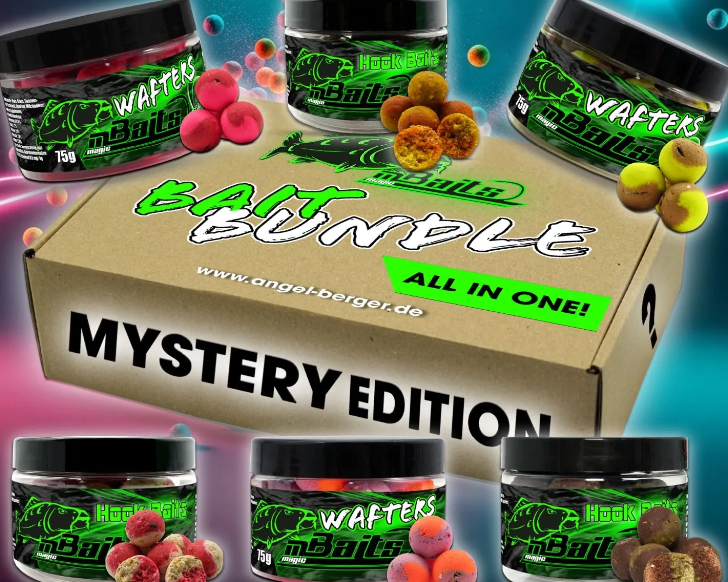 Magic Baits Mystery Edition Hookbaits Wafters Überraschungs Bait Bundle Surprise Köderset Carp Boilies Hook Bait Wafter Vorteilspack Karpfenangeln Sparbundle Karpfenfischen Futtermittel