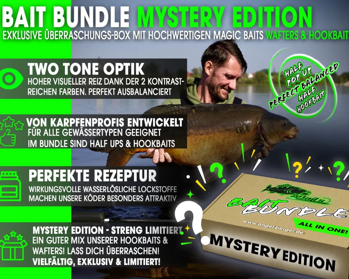 Magic Baits Mystery Edition Hookbaits Wafters Überraschungs Bait Bundle Surprise Köderset Carp Boilies Hook Bait Wafter Vorteilspack Karpfenangeln Sparbundle Karpfenfischen Futtermittel