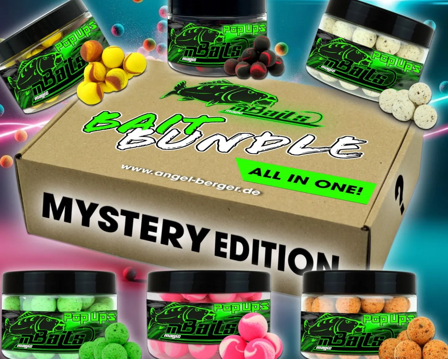 Magic Baits Mystery Edition Pop Ups Überraschungs Bait Bundle Surprise Köderset floating Carp Boilies Pop Up Vorteilspack Karpfenangeln schwimmender Hakenköder Sparbundle Futtermittel