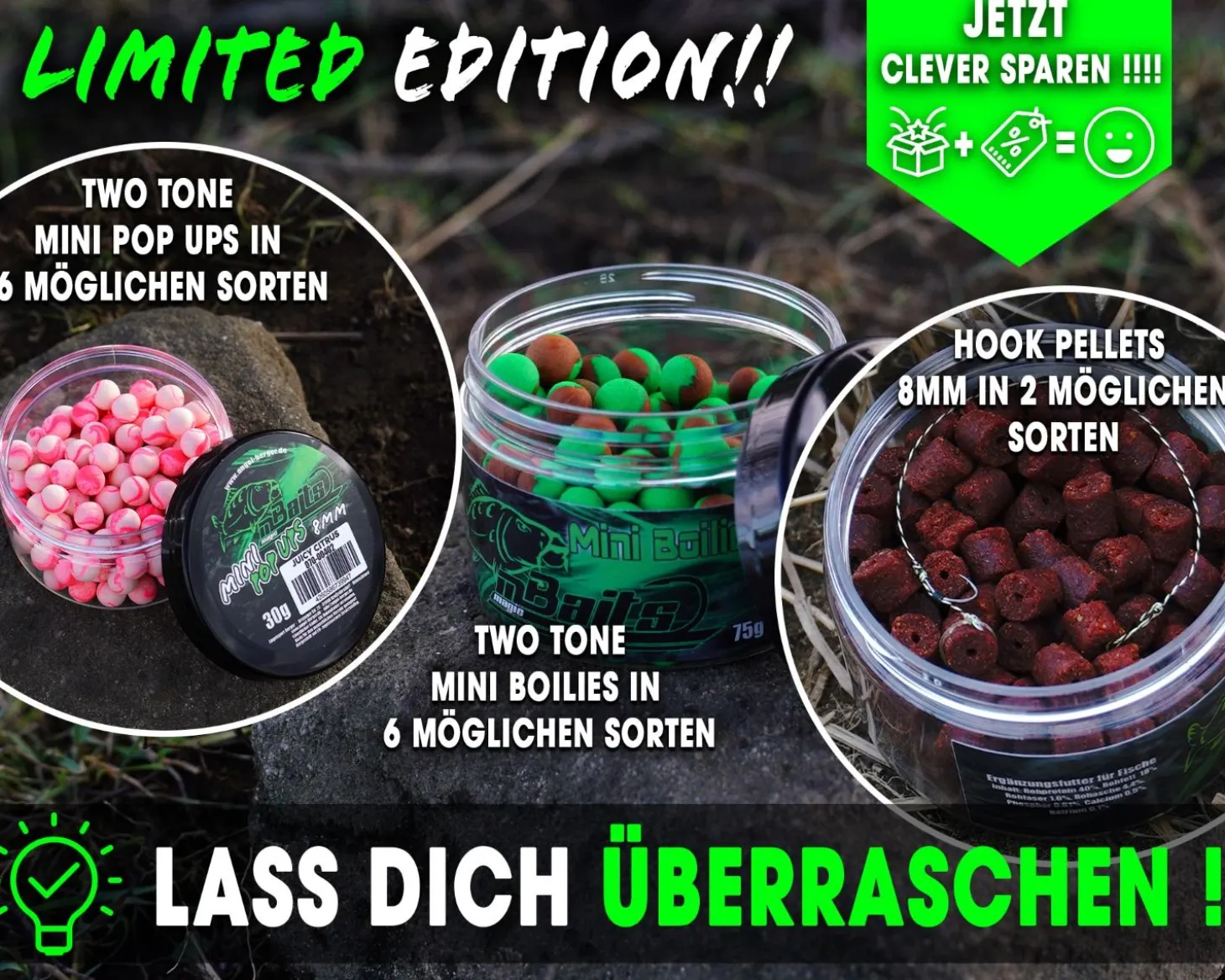 Magic Baits Mystery Edition Feeder Überraschungs Bait Bundle Surprise Köderset Mini Boilies Mini Pop Ups Feeder Pellets Vorteilspack Feederangeln Sparbundle Feederfischen Hakenköder Futtermittel