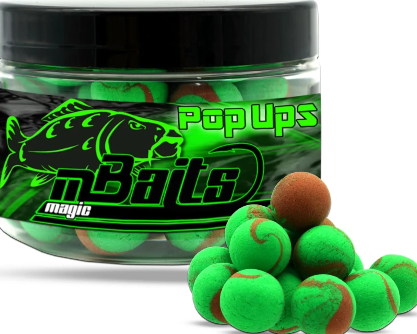 Magic Baits Natural Squid & Liver Two Tone Pop Ups 16mm Boilies Premium Range Futtermittel