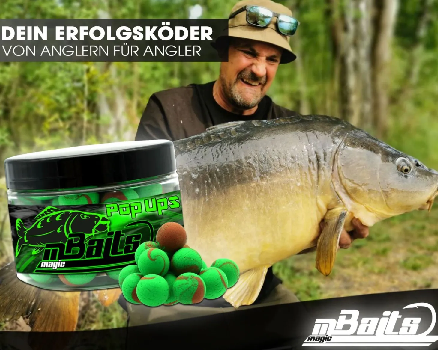 Magic Baits Natural Squid & Liver Two Tone Pop Ups 16mm Boilies Premium Range Futtermittel