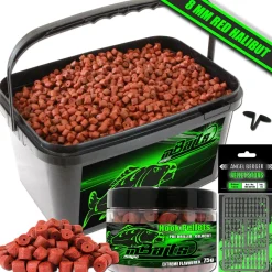 Magic Baits Pellet Set im Eimer Red Halibut Fisch Pellet  Futtermittel