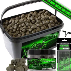 Magic Baits Pellet Set im Eimer Dark Halibut Fisch Pellet  Futtermittel