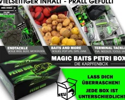 Magic Baits Petri Box Karpfenbox Angelbox Promo Box Geschenk Angeln Angelzubehör Zielfische