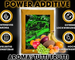 Magic Baits Power Additive 250g Lockstoff Futterzusatz Additiv Booster Angelfutter Futtermittel Angeln-Tutti Frutti Futtermittel