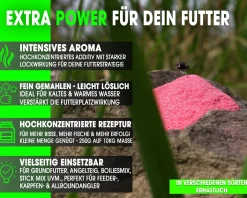 Magic Baits Power Additive 250g Lockstoff Futterzusatz Additiv Booster Angelfutter Futtermittel Angeln-Monster Crab Futtermittel