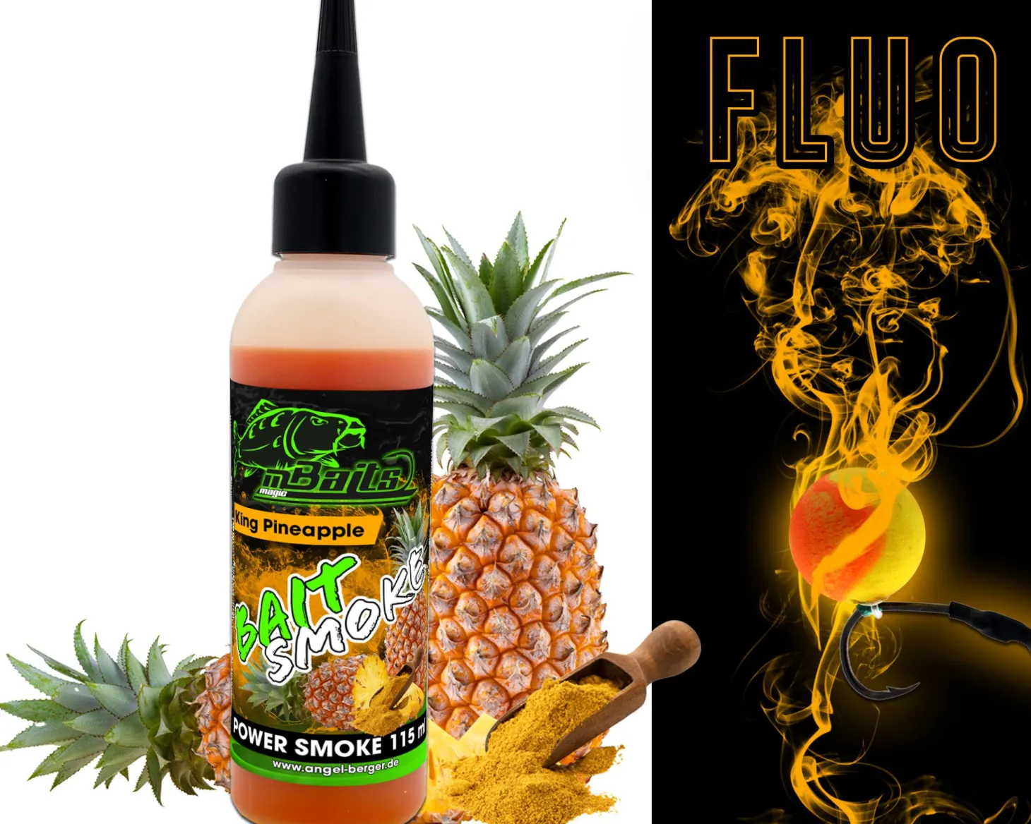 Magic Baits Power Smoke Baitsmoke King Pineapple Bait Smoke Lockstoff Booster Liquid Boilie Dip Lockstoffe / Flüssiglockstoffe
