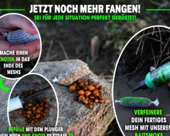 Magic Baits PVA Mesh 35 mm Funnel Web System wasserlösliches Netzmaterial zum Karpfenangeln Karpfen PVA