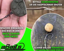 Magic Baits Ready2Fish Complete Inline Rig Karpfenmontage Carptackle Zielfische
