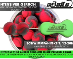 Magic Baits Red Garlic Two Tone Pop Ups 16mm Boilies Premium Range  Futtermittel