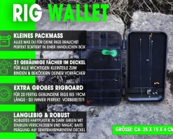 Magic Baits Rig Wallet Tackle Box Rig Board Stiff Rig Carp Tackle Box Karpfen Rig Box Carptackle Safe Angelbox Zielfische