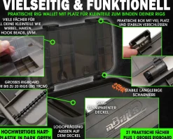 Magic Baits Rig Wallet Tackle Box Rig Board Stiff Rig Carp Tackle Box Karpfen Rig Box Carptackle Safe Angelbox Zielfische