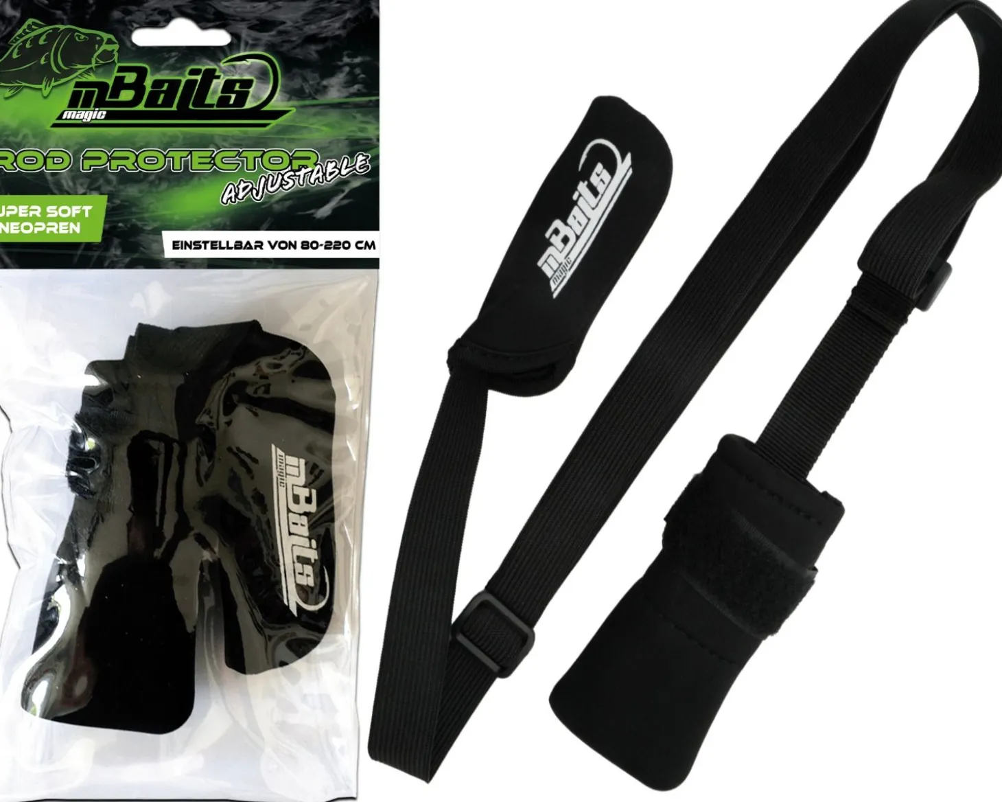 Magic Baits Rod Protector Adjustable Neopren Rutenschutz verstellbar Rutenband Rutenschoner Rutensocke Schutz für Angelruten Angelzubehör