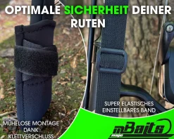 Magic Baits Rod Protector Adjustable Neopren Rutenschutz verstellbar Rutenband Rutenschoner Rutensocke Schutz für Angelruten Angelzubehör