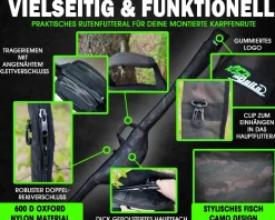 Magic Baits Rod Sleeve Rutenfutteral Einzelfutteral Rutentasche Karpfen Futteral Single Sleeve Rod Jacket Angelrutentasche Zielfische