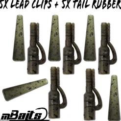 Magic Baits Safety Lead Clip Camo Tail Rubber Lead Clips Rigs Carptackle  Zielfische