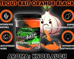 Magic Baits Trout Bait Forellenteig Magic Trout Paste -Orange Black Futtermittel