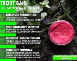Magic Baits Trout Bait Sinking Forellenteig Sinkend Salmon Magic Trout Paste Angelteig Forelle Forellen Paste Futtermittel