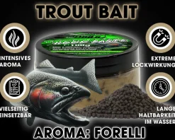Magic Baits Trout Bait Sinking Forellenteig Sinkend Salmon Magic Trout Paste Angelteig Forelle Forellen Paste Futtermittel