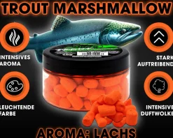 Magic Baits Trout Marshmallow Forellenköder schwimmend Forellenteig Angelköder Forelle Trout Bait Futtermittel