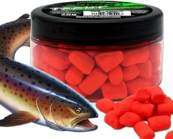 Magic Baits Trout Marshmallow Forellenköder schwimmend Forellenteig Angelköder Forelle Trout Bait-Garlic / Red Futtermittel