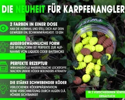 Magic Baits Twist Ups Pop Ups  Boilies Premium Range Pop Up Hakenköder schwimmend Karpfenköder-Captain Banana Futtermittel