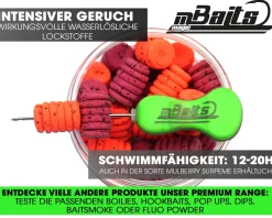 Magic Baits Twist Ups Pop Ups  Boilies Premium Range Pop Up Hakenköder schwimmend Karpfenköder-Mulberry Supreme Futtermittel