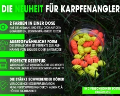 Magic Baits Twist Ups Pop Ups  Boilies Premium Range Pop Up Hakenköder schwimmend Karpfenköder-King Pineapple Futtermittel