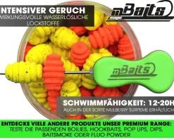 Magic Baits Twist Ups Pop Ups  Boilies Premium Range Pop Up Hakenköder schwimmend Karpfenköder-King Pineapple Futtermittel